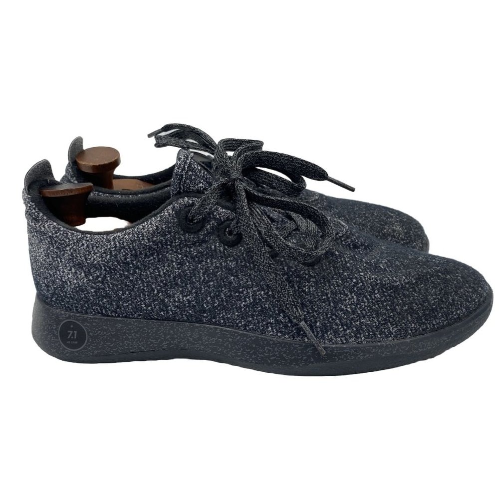 Allbirds Mens Wool Runners Running Shoes Natural Black 9 1020 NV1